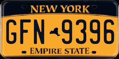 NY license plate GFN9396
