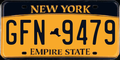 NY license plate GFN9479