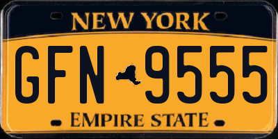 NY license plate GFN9555