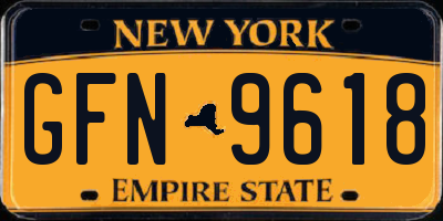 NY license plate GFN9618