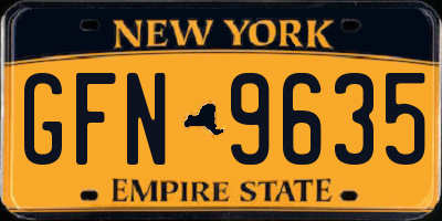 NY license plate GFN9635