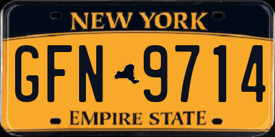 NY license plate GFN9714