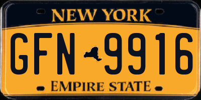 NY license plate GFN9916