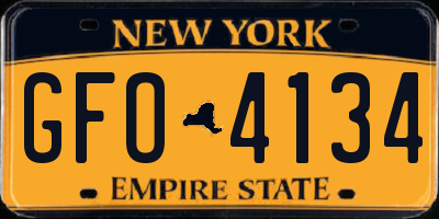 NY license plate GFO4134