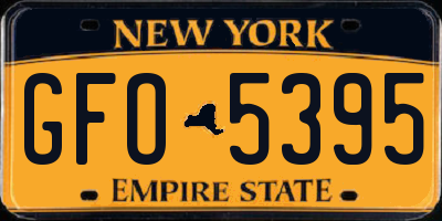 NY license plate GFO5395