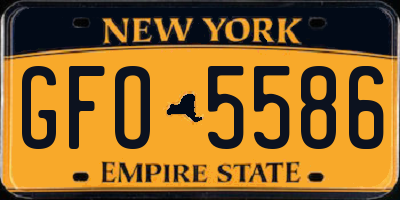 NY license plate GFO5586