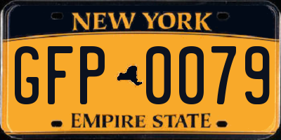 NY license plate GFP0079