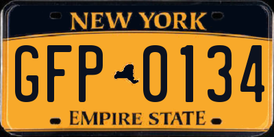 NY license plate GFP0134