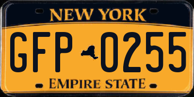 NY license plate GFP0255