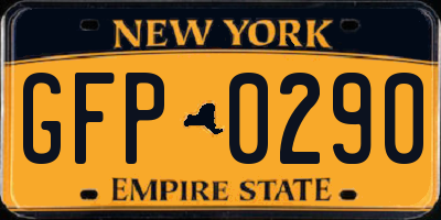 NY license plate GFP0290
