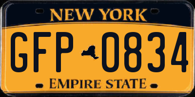 NY license plate GFP0834