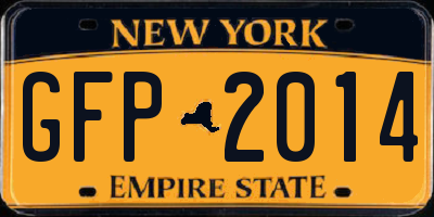 NY license plate GFP2014