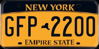NY license plate GFP2200