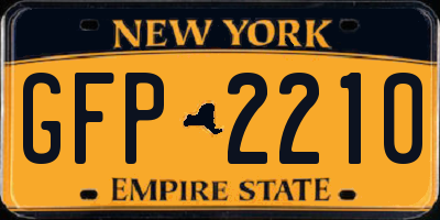 NY license plate GFP2210