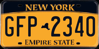 NY license plate GFP2340