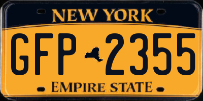 NY license plate GFP2355