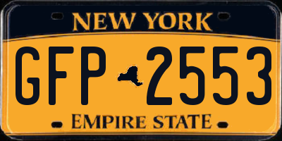NY license plate GFP2553
