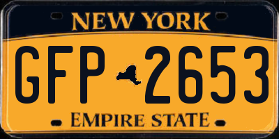 NY license plate GFP2653