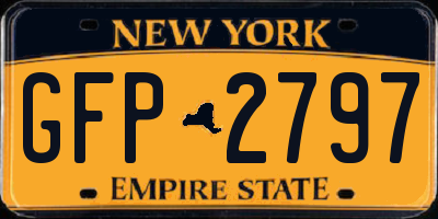NY license plate GFP2797