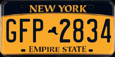 NY license plate GFP2834