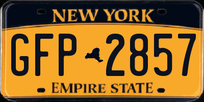 NY license plate GFP2857