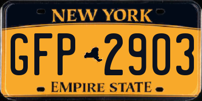 NY license plate GFP2903