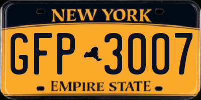 NY license plate GFP3007