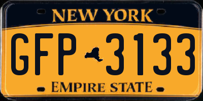 NY license plate GFP3133