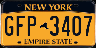 NY license plate GFP3407