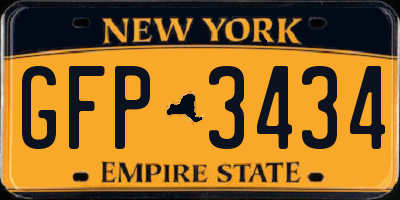 NY license plate GFP3434