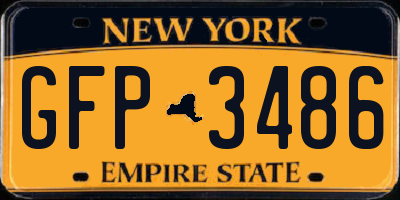 NY license plate GFP3486