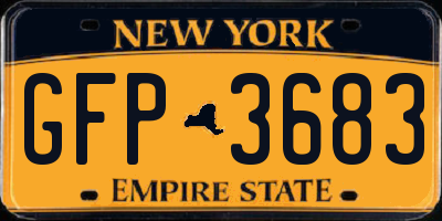 NY license plate GFP3683
