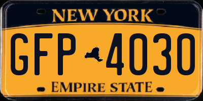 NY license plate GFP4030
