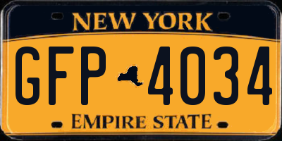 NY license plate GFP4034