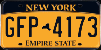 NY license plate GFP4173
