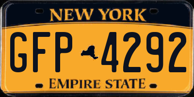 NY license plate GFP4292
