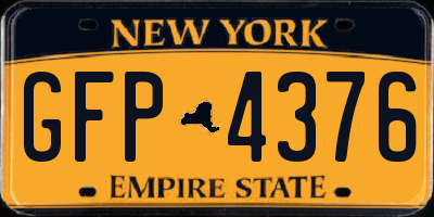 NY license plate GFP4376