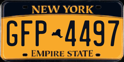 NY license plate GFP4497
