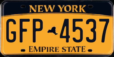 NY license plate GFP4537