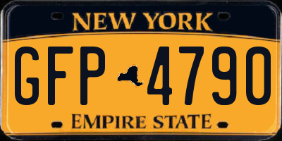 NY license plate GFP4790