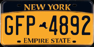 NY license plate GFP4892