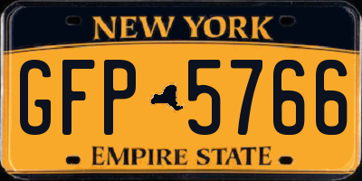 NY license plate GFP5766