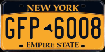 NY license plate GFP6008