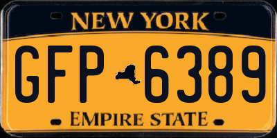 NY license plate GFP6389