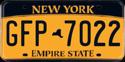 NY license plate GFP7022