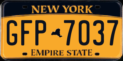 NY license plate GFP7037