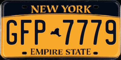 NY license plate GFP7779
