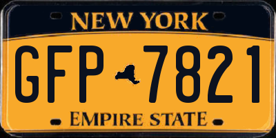NY license plate GFP7821