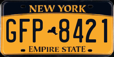 NY license plate GFP8421