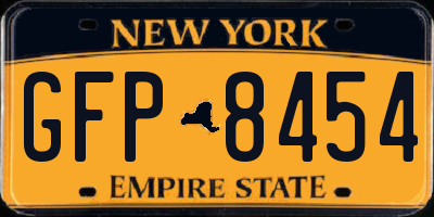 NY license plate GFP8454